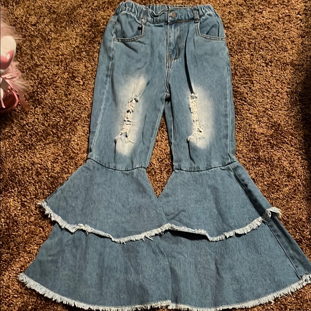 Stylish Blue Flared girls size 6/7 Jeans
